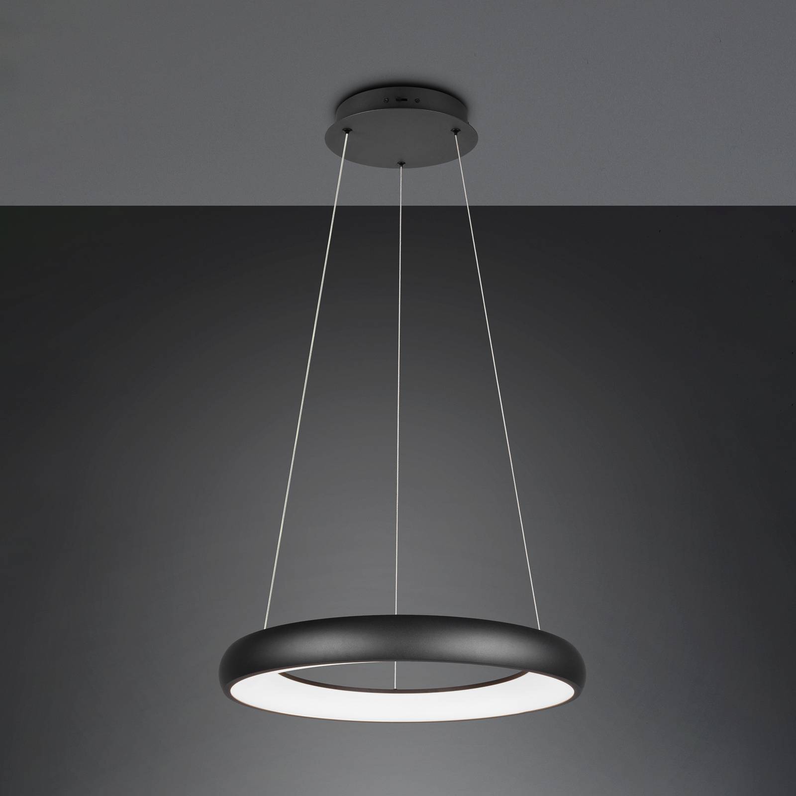 LED-Hängeleuchte Cardona, Ø 62 cm, schwarz, CCT, Metall LED-Hängeleuchte Cardona, Ø 62 cm, schwarz, CCT, Metall von Trio Lighting