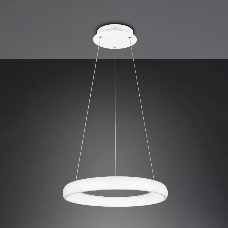 LED-Hängeleuchte Cardona, Ø 62 cm, weiß, CCT, Metall von Trio Lighting