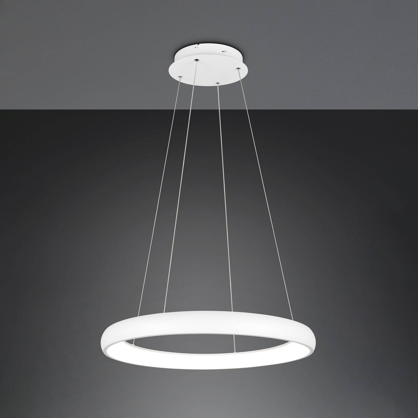 LED-Hängeleuchte Cardona, Ø 75 cm, weiß, CCT, Metall LED-Hängeleuchte Cardona, Ø 75 cm, weiß, CCT, Metall von Trio Lighting