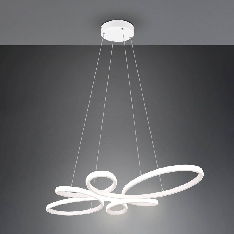 LED-Pendelleuchte Fly, weiß matt, 4.000 K, 83 cm x 45 cm von Trio Lighting