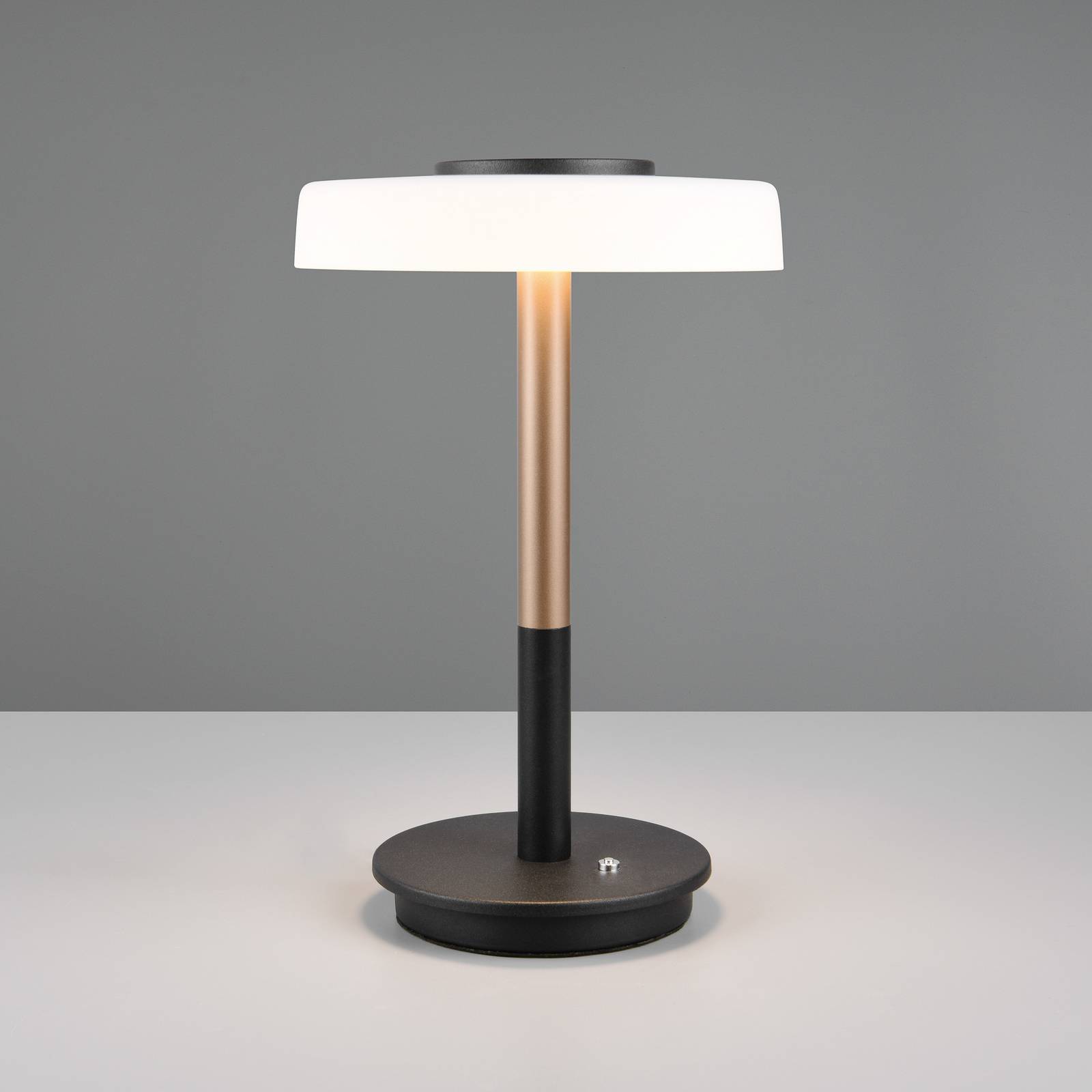 LED-Tischlampe Celeste weiß/braun 35 cm Glas/Metall Touchdim LED-Tischlampe Celeste weiß/braun 35 cm Glas/Metall Touchdim von Trio Lighting