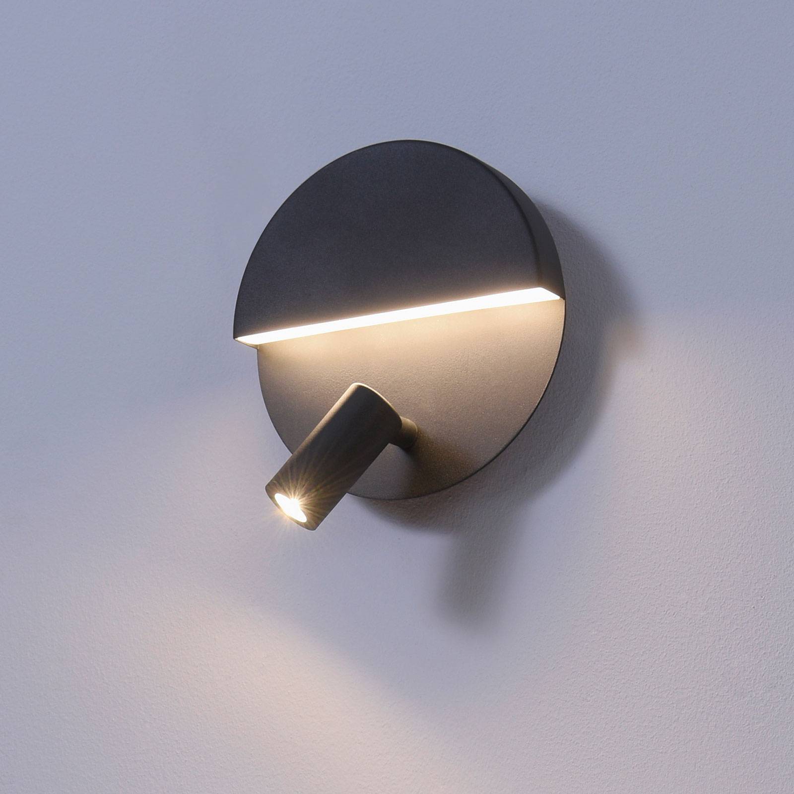 LED-Wandleuchte Mario mit schwenkbarem Spot LED-Wandleuchte Mario mit schwenkbarem Spot von Trio Lighting