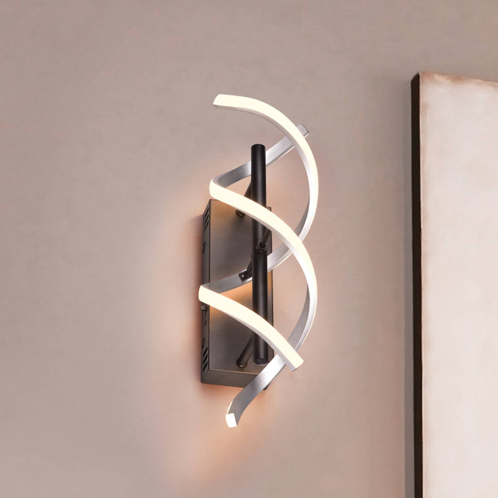 LED-Wandleuchte Sequence, dimmbar, CCT, aluminium LED-Wandleuchte Sequence, dimmbar, CCT, aluminium von Trio Lighting