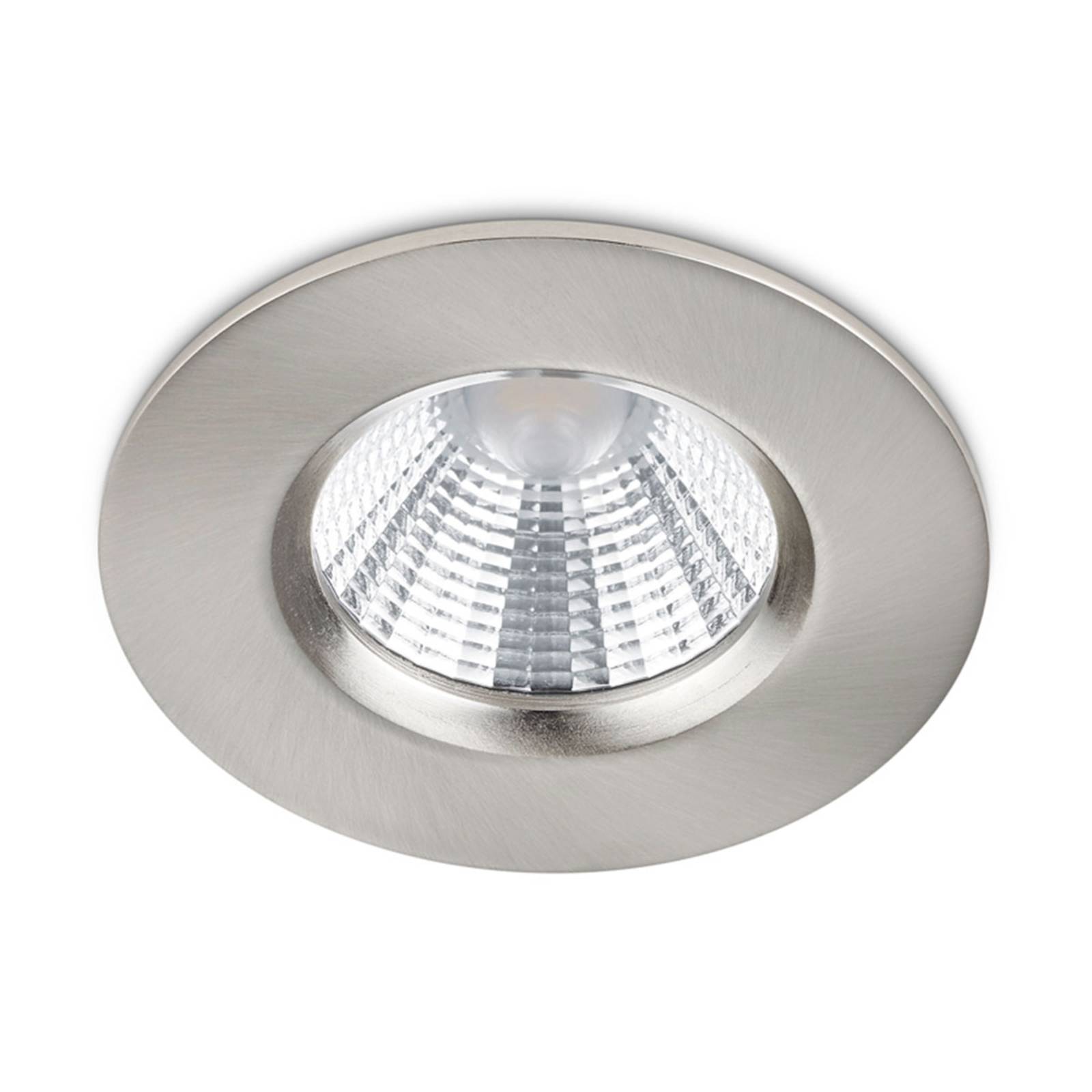 Nickelfarbener LED-Einbaustrahler Zagros, IP65 von Trio Lighting