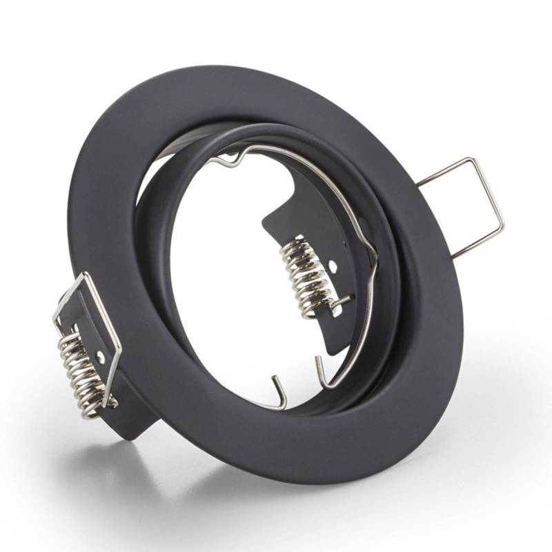 Runde Einbauleuchte Jura in Schwarz von Trio Lighting