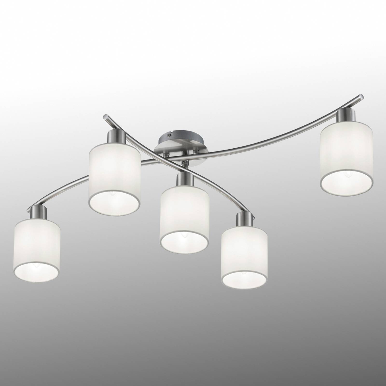Schirme aus weißem Stoff - Deckenlampe Garda Schirme aus weißem Stoff - Deckenlampe Garda von Trio Lighting