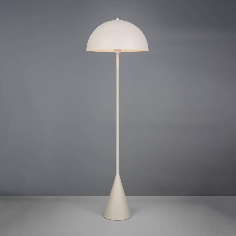 Stehleuchte Alfie, hellgrau matt, Metall, E27 von Trio Lighting