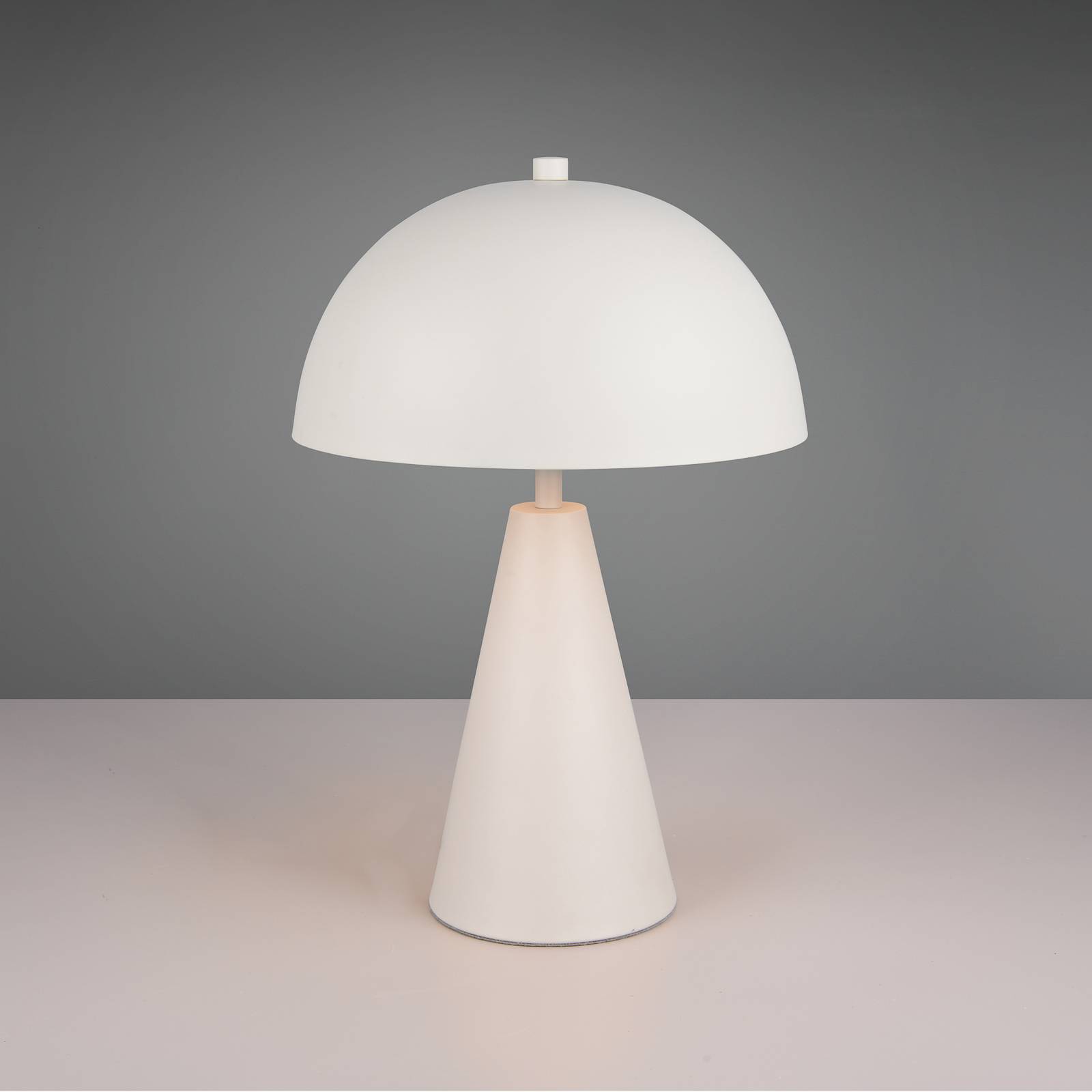 Tischleuchte Alfie, hellgrau matt, Metall, E27 Tischleuchte Alfie, hellgrau matt, Metall, E27 von Trio Lighting