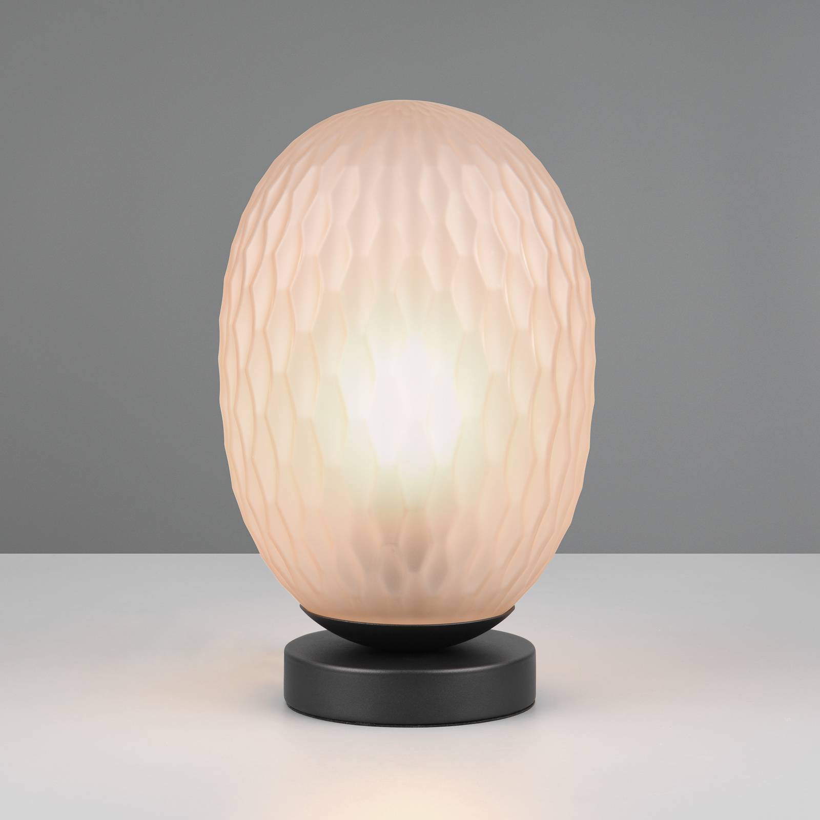 Tischleuchte Facette, amber, Höhe 29 cm, Glas, E27 Tischleuchte Facette, amber, Höhe 29 cm, Glas, E27 von Trio Lighting