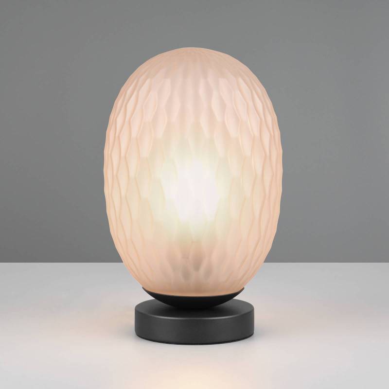 Tischleuchte Facette, amber, Höhe 29 cm, Glas, E27 von Trio Lighting