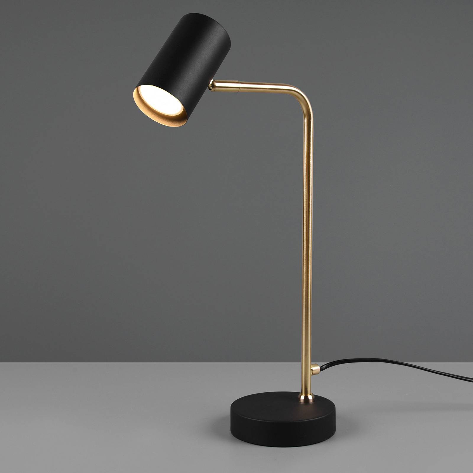 Tischleuchte Marley, schwarz/messing, Höhe 45 cm, Metall Tischleuchte Marley, schwarz/messing, Höhe 45 cm, Metall von Trio Lighting