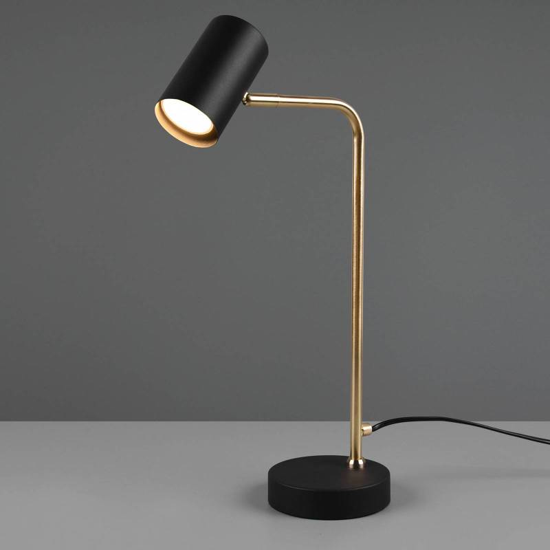 Tischleuchte Marley, schwarz/messing, Höhe 45 cm, Metall von Trio Lighting