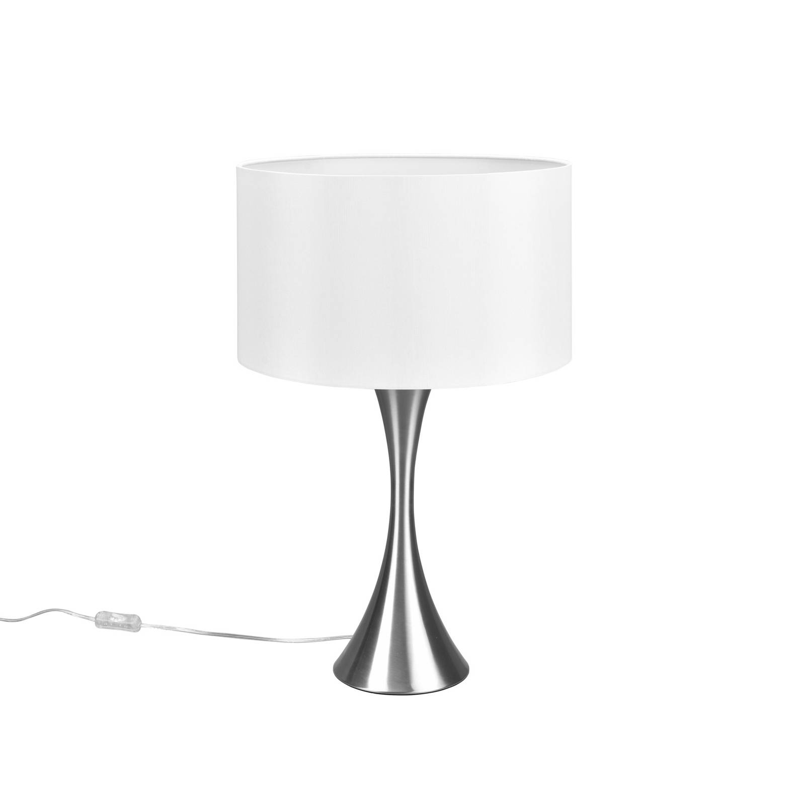 Tischleuchte Sabia, Ø 40 cm, weiß/nickel von Trio Lighting