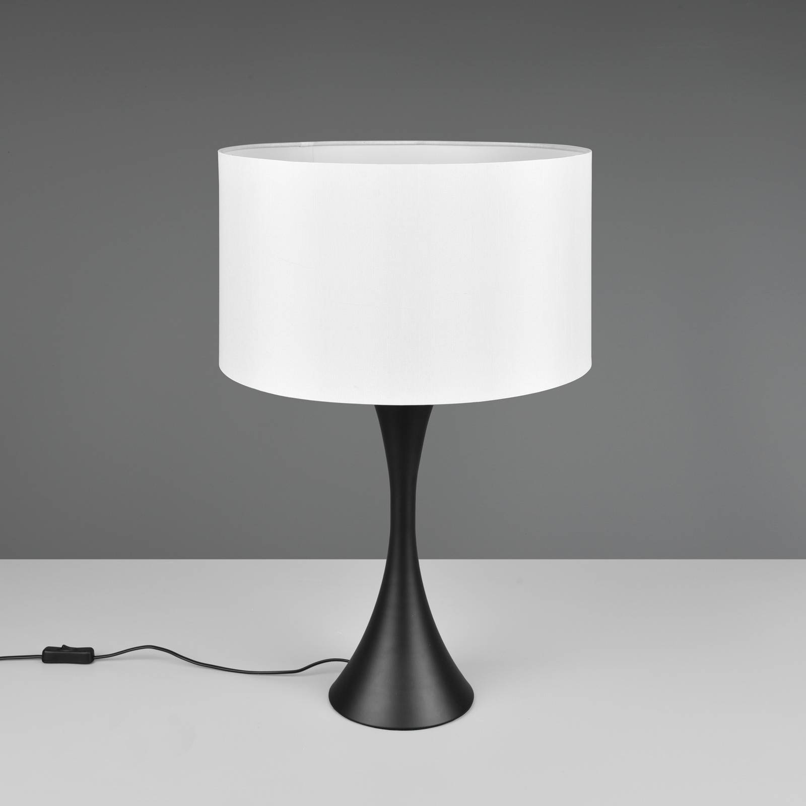 Tischleuchte Sabia, Ø 40 cm, weiß/schwarz von Trio Lighting