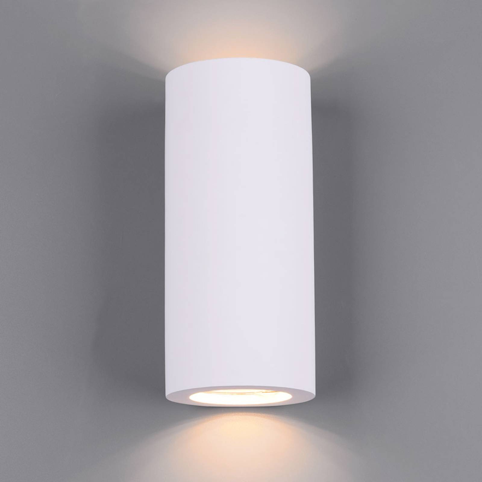 Wandlampe Zazou aus Gips, zweiflammig von Trio Lighting