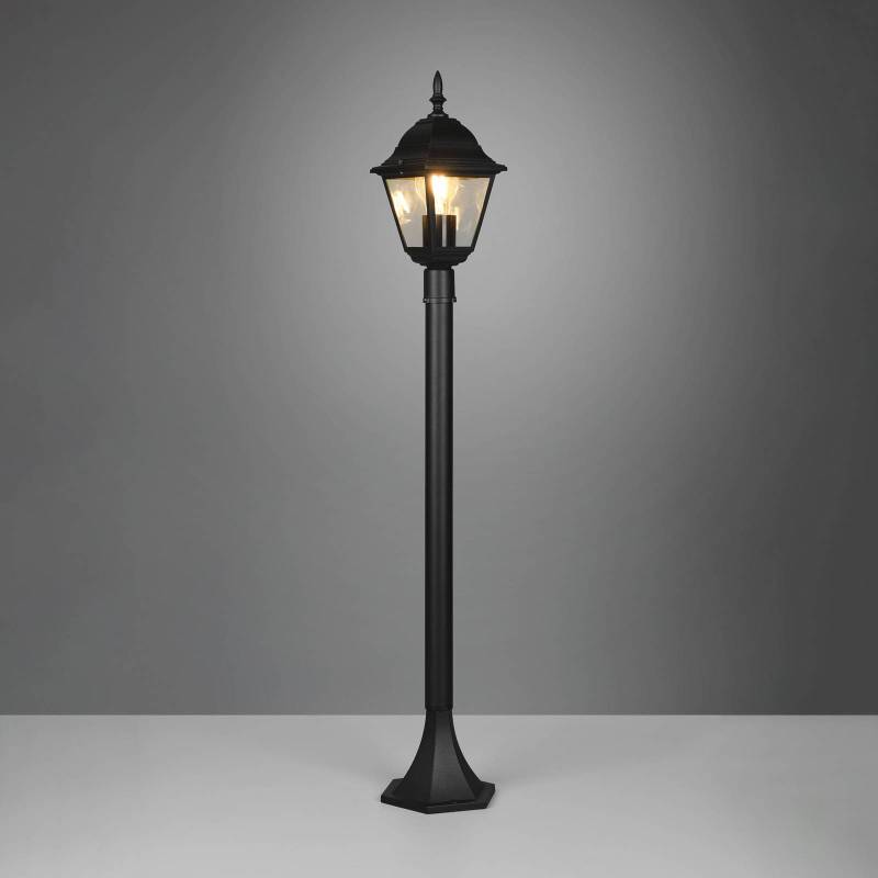 Wegeleuchte Livenza, schwarz, Höhe 100 cm, Aluminium, IP44 von Trio Lighting