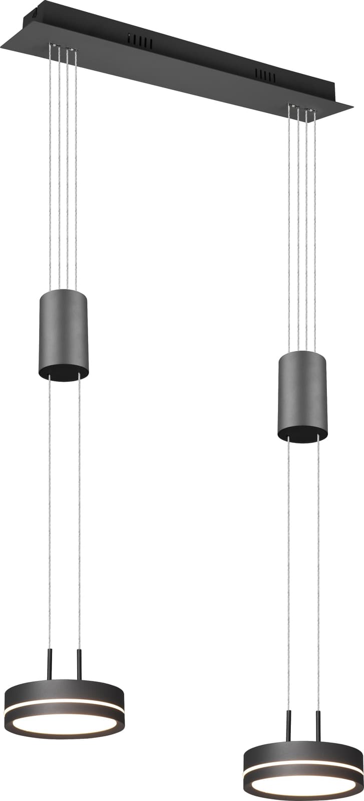 TRIO LED-Pendelleuchte Franklin 326510242 anthrazit 18 W, 2100 lm, 3000 K von Trio
