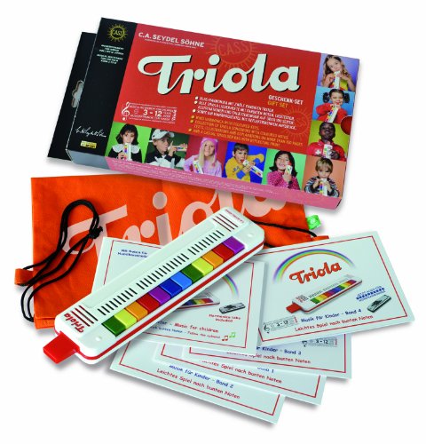 Triola by Seydel Triola-Komplettes Geschenkpaket mit 5 Notenheften Musizieren mit bunten Noten und Tasche von Triola