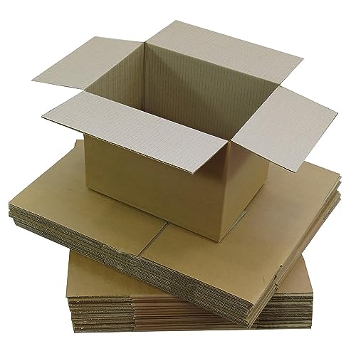 Triplast 229 x 152 x 152 mm, kleine, einwandige, 9 x 6 x 6 6 Zoll große, quaderförmige Pappschachteln (25 Stück) von Triplast