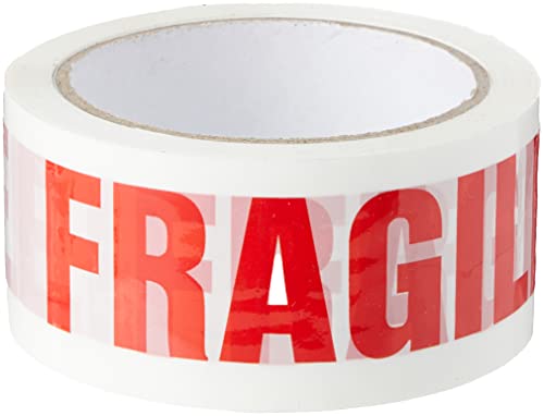 Triplast 48 mm x 66 m Fragile bedrucktes geräuscharmes Paketklebeband von Triplast