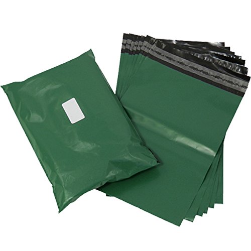 triplast 10 x 35,6 cm Kunststoff Versandtaschen Tasche – Oliv Grün (200 Stück) von Triplast