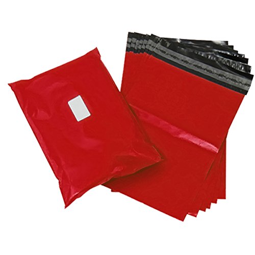 triplast 17 x 24 Kunststoff Versandtaschen Tasche – Rot (500 Stück) von Triplast