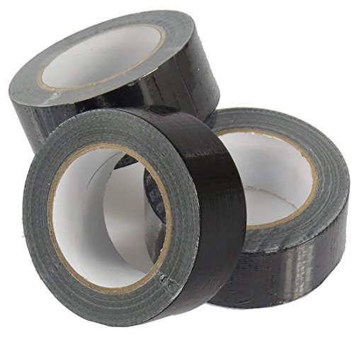 triplast 50 mm x 50 m stark Gaffa Tape – Schwarz (3 Stück) von Triplast