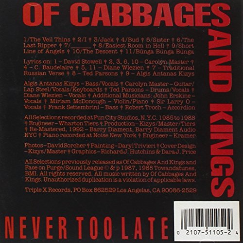 Of Cabbages And Kings - Never Too Late von Triple X