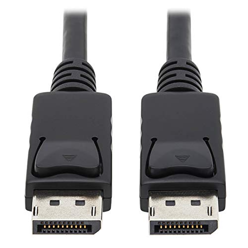 Eaton DisplayPort-Kabel mit Verriegelungen, DP-auf-DP, Stecker-auf-Stecker-Stecker, 4K @ 60Hz-Qualität, Schwarz, 6 Fuß / 1,8 Meter (P580-006) von Eaton
