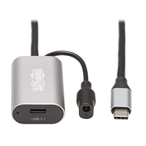 Eaton TrippLite USB 3.2 Gen 1 Aktives Verlängerungskabel - USB-C zu USB-C (M/F), 5 Gbps, Nur Daten, 5 m (16.4 ft.) von Tripp Lite