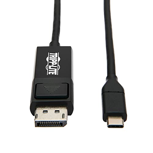Eaton USB-C auf DisplayPort-Kabeladapter, Thunderbolt 3 DisplayPort-Kabeladapter, Gen 1, Verriegelungsstecker, 4K @ 60 Hz Qualität, Schwarz, 6 Fuß / 2 Meter (U444-006-DP-BE) von Tripp Lite