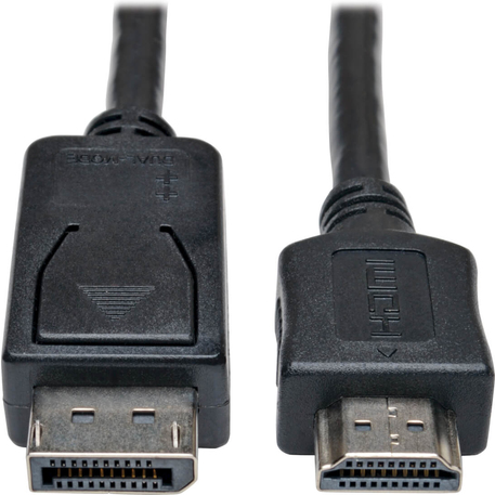 Tripp Lite 6ft DisplayPort to HDMI Adapter Cable Video / Audio Cable DP M/M 6' - Adapterkabel - DisplayPort männlich zu HDMI männlich - 1.8 m - Schwarz von Tripp Lite
