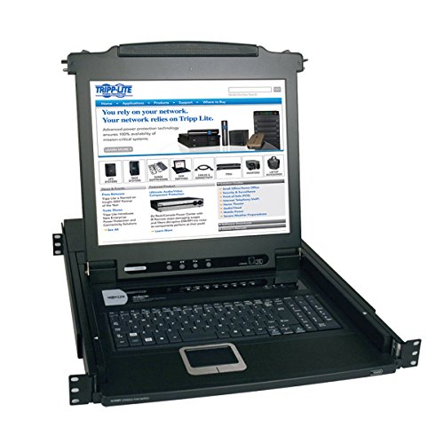 Tripp Lite B020-008-17 NetDirector 8-Port 1HE Rack-Konsolen-KVM-Switch mit 17 Zoll LCD von Tripp Lite