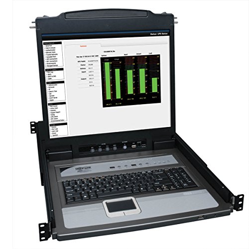 Tripp Lite B020-U08-19-K NetDirector 8-Port 1HE Rack-Mount-Konsolen-KVM-Switch mit 19 Zoll. LCD + 8 PS2/USB-Kombinationskabel von Tripp Lite