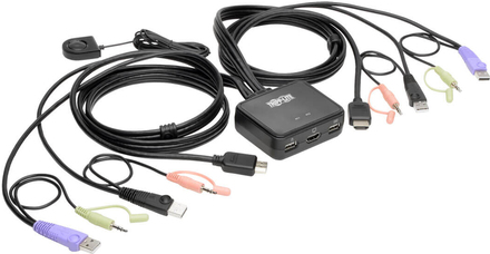Tripp Lite B032-HUA2 USB/HD-Kabel KVM-Switch mit 2 Anschlüssen - Audio/Video - Kabel und Freigabe von USB-Peripheriegeräten (B032-HUA2) von Tripp Lite