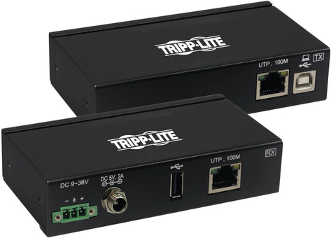 Tripp Lite B203-101-IND-ER Industrieller USB-über-Cat6-Extender mit einem Anschluss - ESD-Schutz - PoC - USB 2.0 - montierbar - 100 m - TAA (B203-101-IND-ER) von Tripp Lite