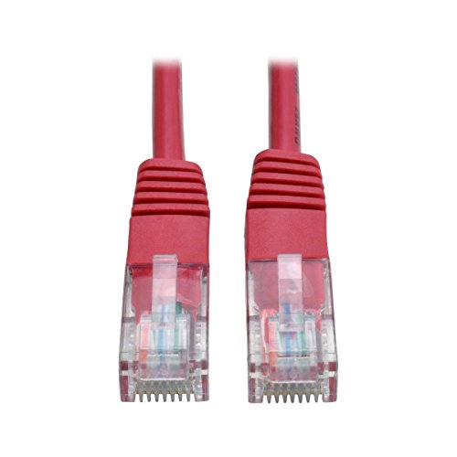 Tripp Lite Cat5e Patchkabel (RJ45 M/M, 350 MHz, geformt, 7,6 m) Rot von Tripp Lite