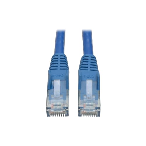 Tripp Lite Cat6 Gigabit Ethernet Snagless Molded Patchkabel 24 AWG 550 MHz Premium UTP, Blau RJ45 M/M 8' (N201-008-BL) von Tripp Lite