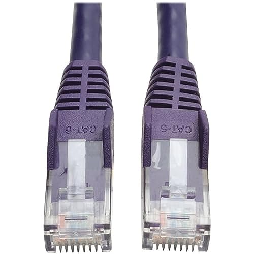 Tripp Lite Cat6 Gigabit Snagless Molded Patchkabel RJ45, M/M, Lila, 1,5 m (N201-005-PU) von Tripp Lite