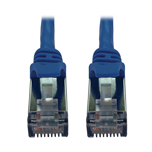 Tripp Lite Cat6a 10G Ethernet-Kabel, Knickschutz, geformt, schlankes STP-Netzwerk-Patchkabel (RJ45 M/M), blau, 1,8 m von Tripp Lite