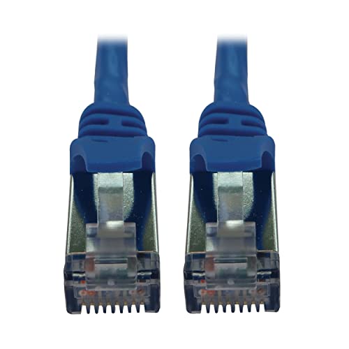 Tripp Lite Cat6a 10G Ethernet-Kabel, Knickschutz, geformt, schlankes STP-Netzwerk-Patchkabel (RJ45 M/M), blau, 3 m von Tripp Lite