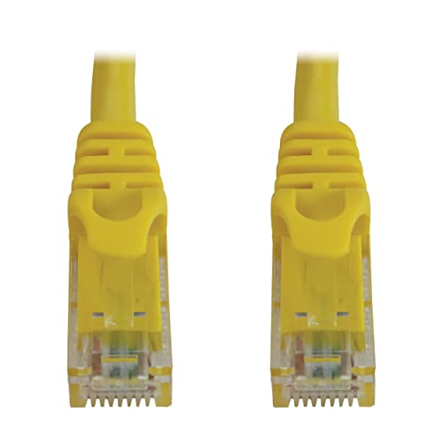 Tripp Lite Cat6a 10G Ethernet-Kabel, Knickschutz, geformtes UTP-Netzwerk-Patchkabel (RJ45 M/M), gelb, 1,83 m von Tripp Lite