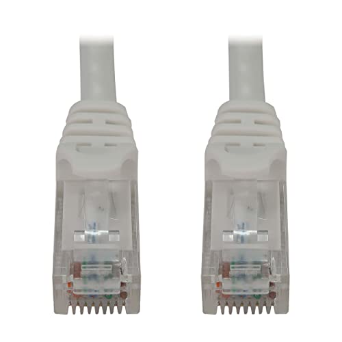 Tripp Lite Cat6a 10G Ethernet-Kabel, Knickschutz, geformtes UTP-Netzwerk-Patchkabel (RJ45 M/M), weiß, 0,6 m von Tripp Lite