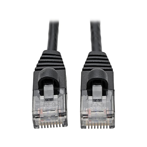 Tripp Lite Cat6a 10G Ethernet-Kabel, snagless Molded Slim UTP Netzwerk-Patchkabel (RJ45 M/m), Schwarz, 1,8 m (N261-S06-BK) von Tripp Lite