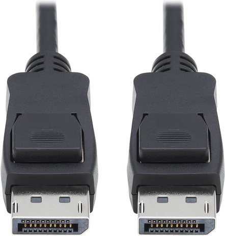 Tripp Lite DisplayPort 1.4 Cable with Latching Connectors - 8K UHD, HDR, 4:2:0, HDCP 2.2, M/M, Black, 10 ft. - DisplayPort-Kabel - DisplayPort (M) zu DisplayPort (M) - DisplayPort 1.4 - 3.05 m - Schwarz von Tripp Lite