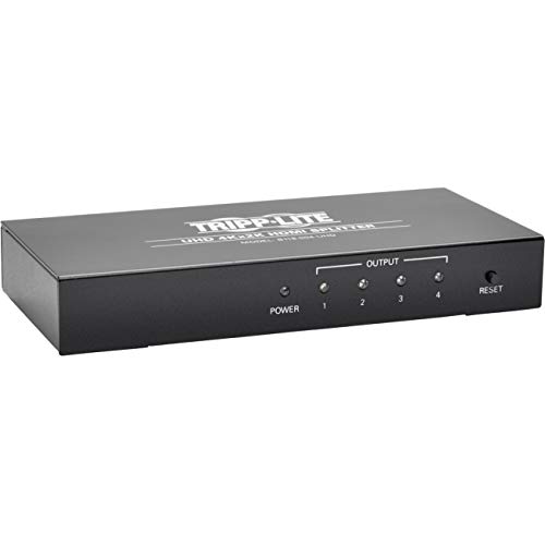 Tripp Lite HDMI-Splitter, 4 Port 1 in 4 Out Splitter, 4K Audio Video, DVI kompatibel, HDCP 1.3, 4K x 2K (B118-004-UHD) von Tripp Lite