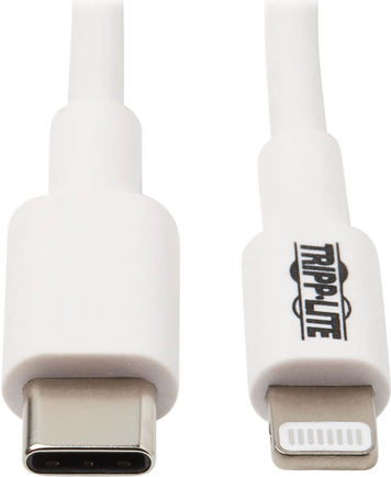 Tripp Lite M102-003-WH USB-C auf Lightning Sync-/Ladekabel (Stecker/Stecker) - MFi-zertifiziert - Weiß - 0,9 m (M102-003-WH) von Tripp Lite