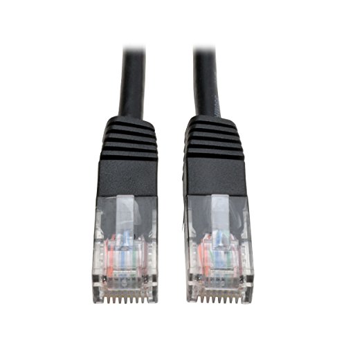 Tripp Lite N002-010-BK Cat5e 350 MHz anvulkanisiertes (UTP) Ethernet-Kabel (RJ45 Stecker/Stecker) - Schwarz, 3,05 m von Tripp Lite