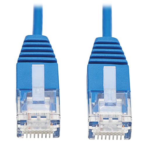 Tripp Lite N200-UR05-BL Anvulkanisiertes, extra schlankes, Cat6-Gigabit-UTP-Ethernet-Kabel (RJ45 Stecker/Stecker), blau, 1,52 m von Tripp Lite