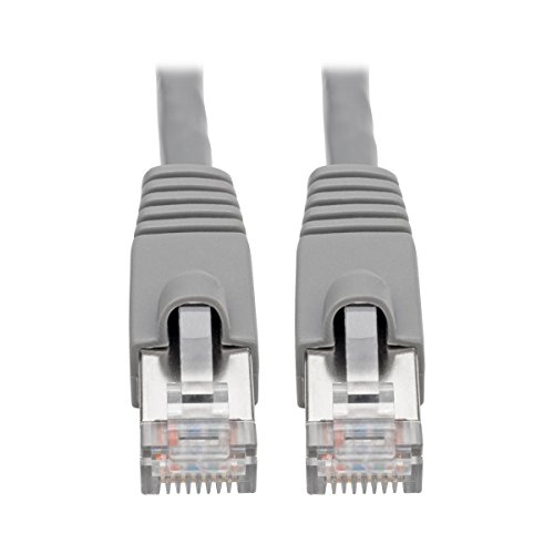 Tripp Lite N262-007-GY Cat6a 10G-Zertifiziert snagless, geschirmt STP Ethernet Kabel (RJ45 Stecker/Stecker), PoE, Grau, 2,1m von Tripp Lite